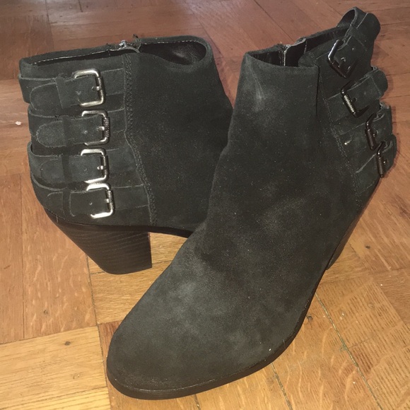 Sam Edelman black suede ankle boots - Picture 3 of 3